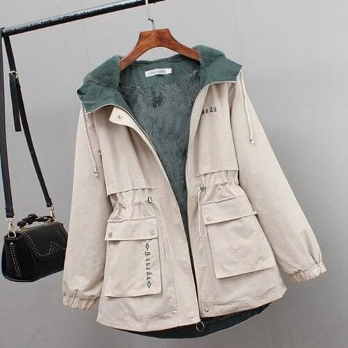 Women Winter Fleece Parkas Coat New Casual Jackets Cotton Hooded Windproof Warm Female Jacket Coats Plus Size chaqueta Mujer
