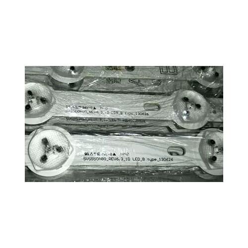 1set=16pcs LED Backlight Strip Bar For TCL TV SVS550A80_REV6.3_10 LED_B/A type_130626 screen LTI550HN08 Length 65.5cm 10 LEDs