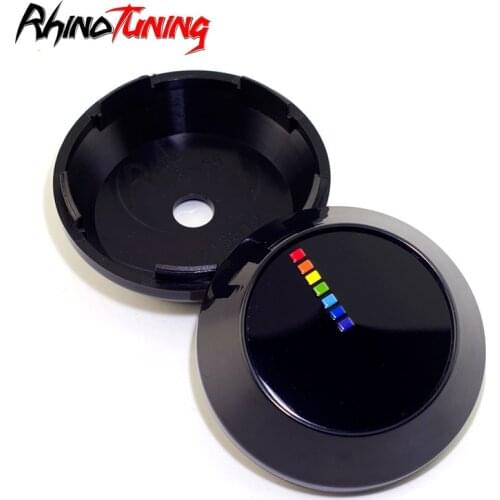 1pc 65mm 60mm Car Wheel Center Caps Hub Rainbow For Rims Fit For Work Emotion XT7 Rays TE37 CE28N TSW wheels