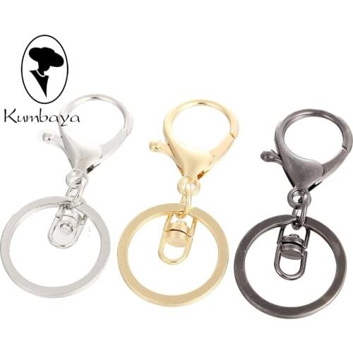 10 pieces/lot White Gold Black Metal Key Rings Doll Necklace Key Chains Various Colors Accessories Statements NS238-16