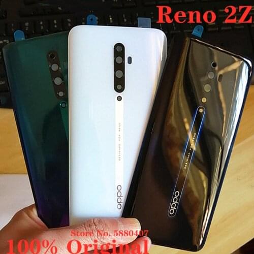 100% Original Back Cover For OPPO Reno 2Z Reno2z Rear Housing Door Battery Cover Panel Mobile Phone Case Shell Replacement Parts