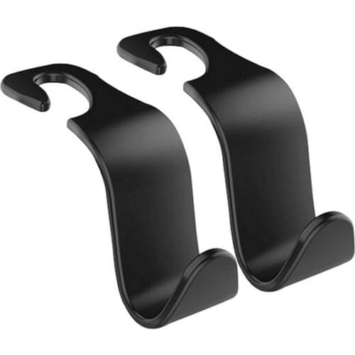 2PCS Durable Car Hook Seat Hook SUV Back Seat Headrest Hanger Storage Hooks For Groceries Bag Handbag Hook
