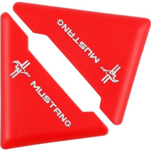 2PCS Silicone Car Door Corner Cover Bumper Anti-Scratch Protector for Ford Mustang 2015 2017 2018 Accessories
