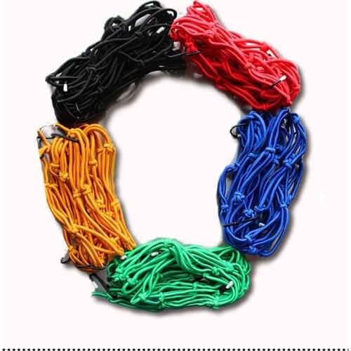 30*30cm Motorcycle Bicycle Cargo Net Helmet Rope Luggage Storage Bag Twine Blue Yellow Red Black Green Motorycle Net Bags Mesh