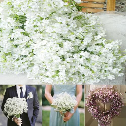 60 Pcs/Lot) New Arrival Fabric Gypsophila Baby Breath Artificial Silk Flowers For Home Living Wedding Decoration