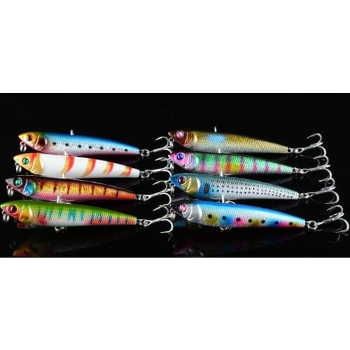 8Pcs/lot 8.8cm 10.2g Smart Wobblers Pencil Fishing Lures Baits Isca Artificial Pesca Lures Swimbait For Boat Fishing