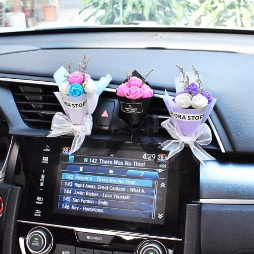 Car Perfume Car Air Freshener Car Flavoring Interior Car Accessories Flower Ornaments Car Perfume Women Flavoring For Car Goods
