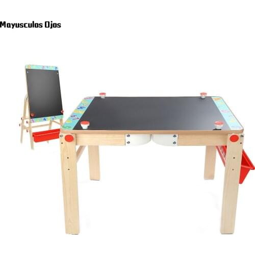 Childrens Table-style Double-sided Drawing Board Household Small Blackboard Baby Black And White Drawing Board