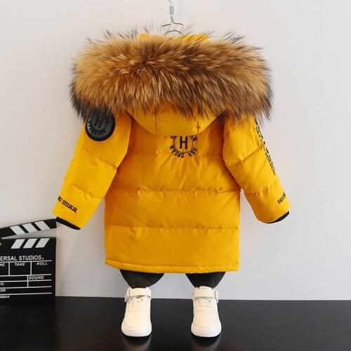 -30 Children Winter Hooded Coat Thick Warm 90% White duck Down Jacket Girls Boy clothes Kids Parka clothing Outerwear snowsuit