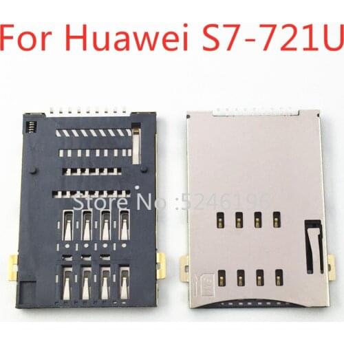 For Huawei S7 S7-721U 932U 601U 611/10 Link S10-201U S10-201WA Sim Card Reader Tray Micro SD Memory Card Holder Slot Flex Cable