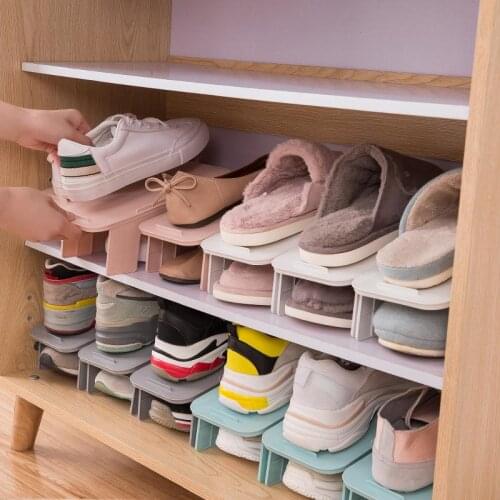 Double-layer Simple Shoe Rack Save Space Shoe Holder Household Storage Organizer Rack Shoe Cabinet Shelf Cabinet Shoe Organizer