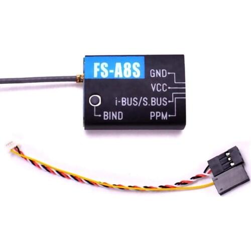 Flysky FS-A8S IA6 IA6B IA10B 2.4G 8CH Mini Receiver For Rc Airplane Compatible with FS-i4 FS-i6 FS-i6S FS-i6X FS-i10