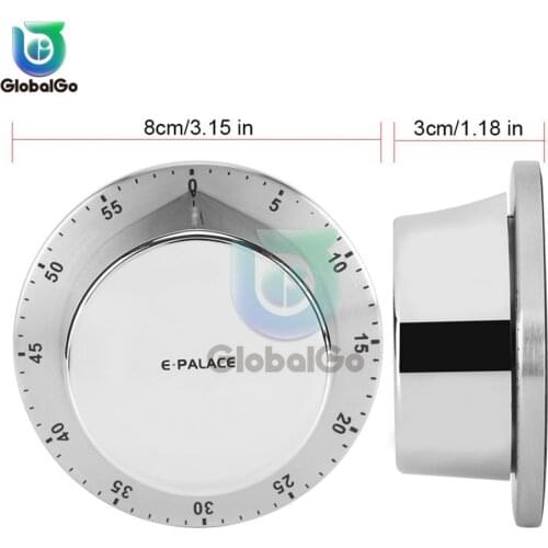 Cooking Tools Kitchen Timer Stainless Steel Mechanical Alarm Timer Countdown Clock Counting Tools