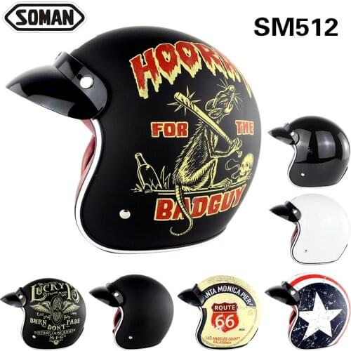 Classic Motorcycle and electric bicycle helmet retro men and women summer half helmet safety helmet protective helmet