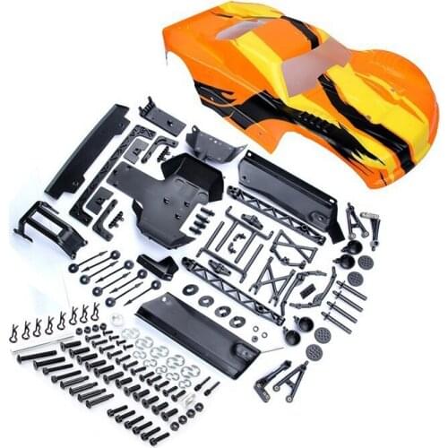 Car Shell Body Cover Upgrade Kit B (Colored) Fit for 1/5 HPI ROVAN ROFUN KM GTB TS BAJA 5T