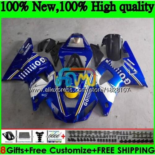 Body Kit For YAMAHA YZF 1000 YZF R 1 YZF-1000 YZFR1 00 01 121BS.16 YZF R1 1000CC YZF1000 YZF-R1 Blue GO sale 2000 2001 Fairings