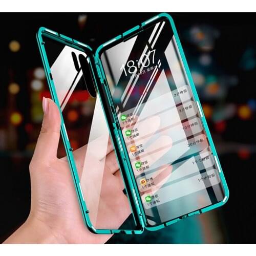 Magnetic Double-sided Tempered Glass Case For huawei P30 Pro P 30 Lite 30Lite Light 30Pro p30lite p30pro Flip phone cover coque