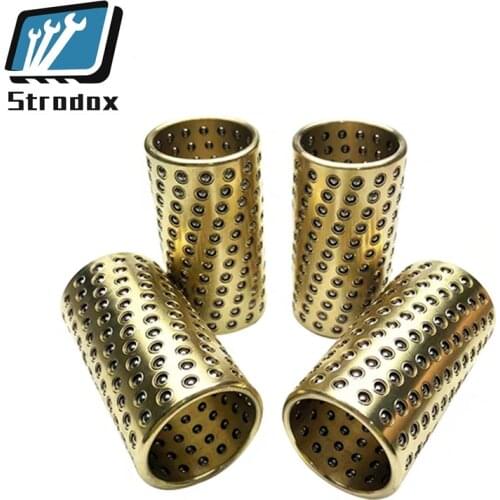 Inner diameter 6mm 8mm Miniature linear ball guide sleeve Ball Bearing Retainer Rolling Guide Bushing Supporter Brass Alloy Cage