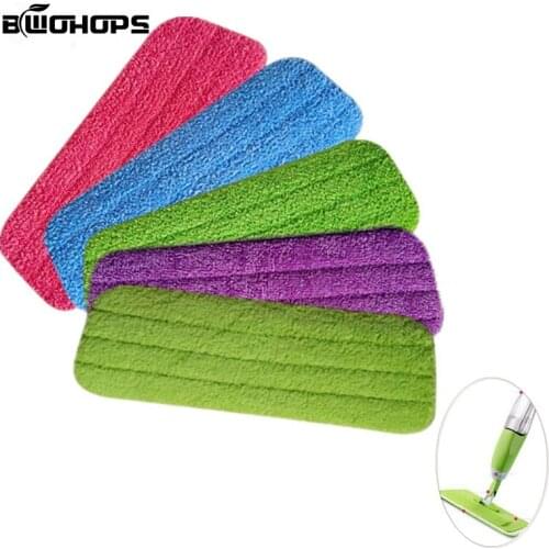 Spray Mop pads 2PCS/set Fiber Mop Head Floor cleaning cloth Paste The Mop To Replace Cloth Household Cleaning Mop Accessories
