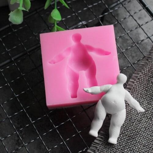New doll silicone mold DIY silicone Sugarcraft fondant tool Sugarcraft chocolate mousse jelly mold baking utensils