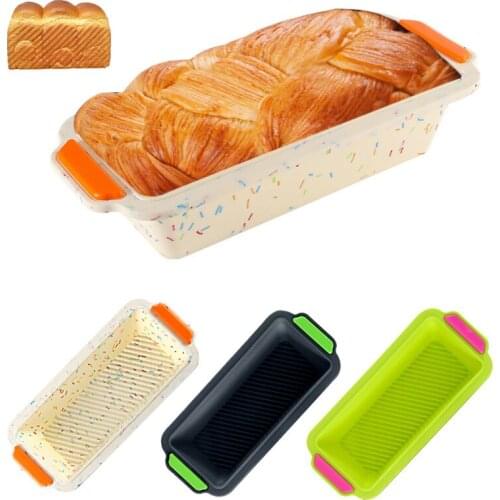 New Products in Stock Silicone Two-Color Toast Bread Mold Color DIY Cake Mold