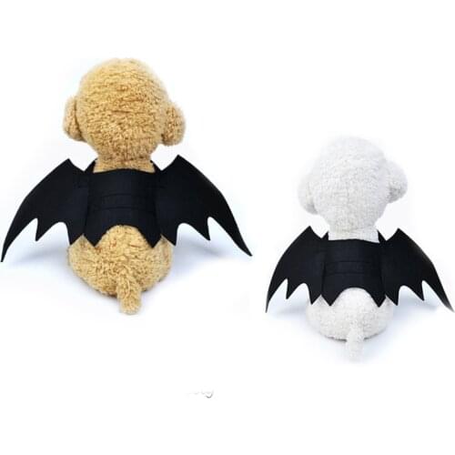 Puppy Dog Cat Clothes Costumes Halloween Pet Dog Bat Wings Vampire Black Cute Fancy Dress Up Halloween Pet Dog Cat Costume Cat