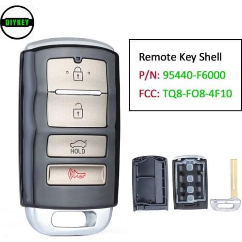 DIYKEY Smart Proximity Remote Key Shell 4 Buttons for Kia Cadenza 2017 2018 2019 PN: 95440-F6000 FCC: TQ8-FO8-4F10