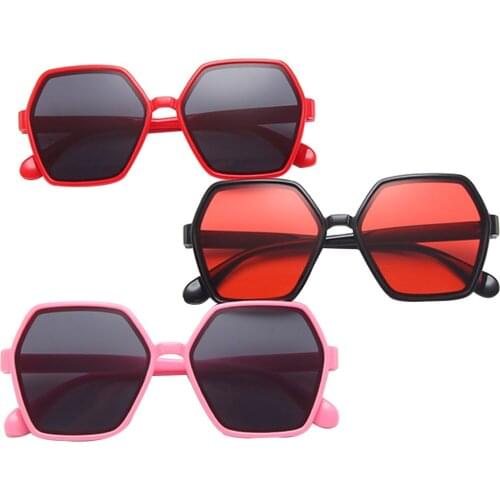New Fashion Boys Girls Children Anti-UV Sunscreen Geometric Shape Outdoors Beach Travel Sunglasses Photography Accessories