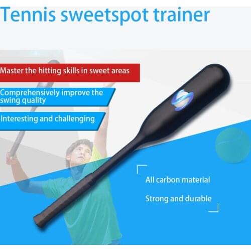 Tennis Sweet Spot Trainer Click Bat Forehand Backhand Swing Serve Trainer Professional Tennis Fitness Equipment Accessories