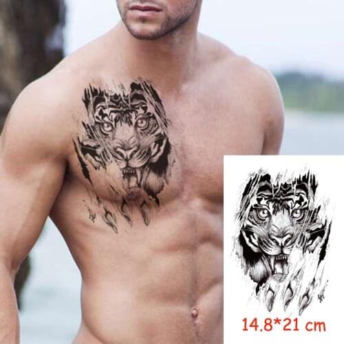Waterproof Temporary Tattoo Sticker tiger shark claws animal tatoo water transfer fake tatoo flash tatto Woman Man kid