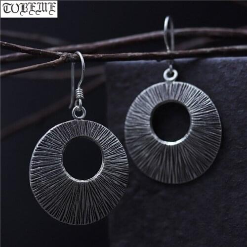 Handcrafted 100% 925 Silver Earrings Thailand Silver Women Earrings Pure Silver Bohemia Earrings