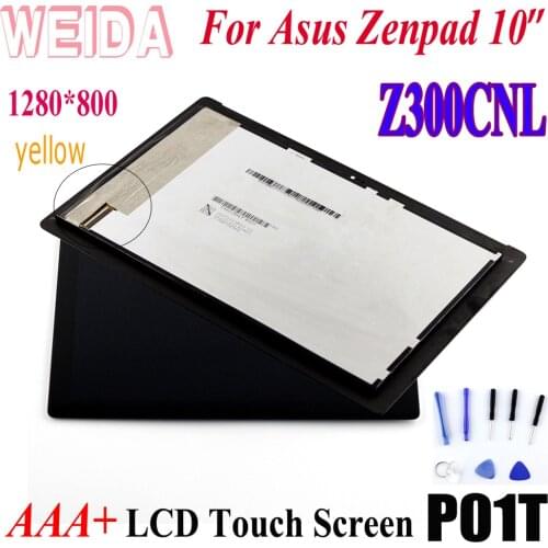 WEIDA For Asus Zenpad 10 Z300 Z300CNL 1280*800 LCD Display Touch Screen Assembly + Frame P01T