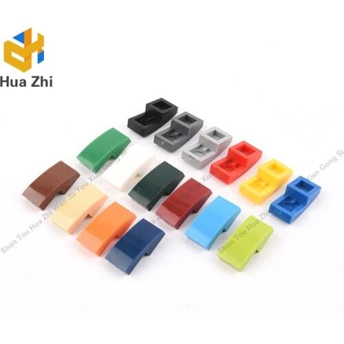 10PCS 11477 Slope Curved 2 x 1 No Studs [1/2 Bow]Building Blocks Parts MOC DIY Education Build Toys Brick