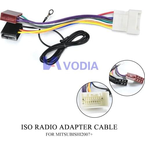 12-030 ISO 2007 standard HARNESS Radio Adapter for MITSUBISHI 2007+ Wiring-Harness-Connector