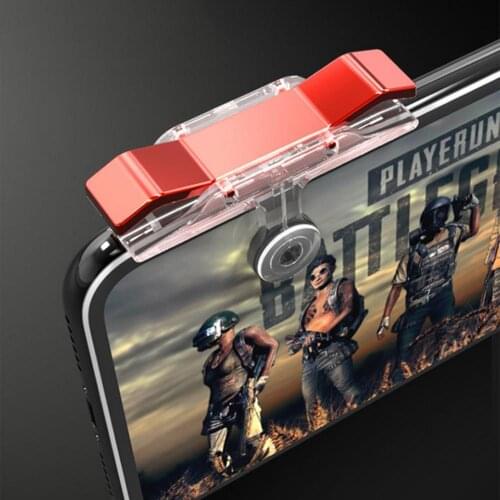 2Pcs E9 Gaming Trigger Quick Response Easy Installation Electroplated Auxiliary Gaming Controller Button for Cell Phone