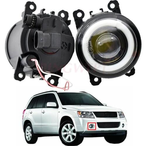 2pcs/pair(Left+Right) Angel Eye car-styling LED Fog Lights For Suzuki Grand Vitara 2 / II Closed Off-Road Vehicle JT 05-15