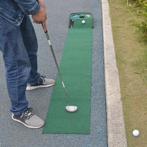 33 * 250cm Golf Putting Trainer Mat Professional Portable Mini Green Golf Putting Mat Indoor and Outdoor Golf Training Tools
