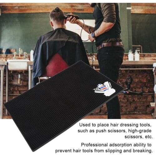 70% Hot Sale Hair Salon Anti-slip Mat Scissores Comb Clip Hairdressing Tools Display Pad