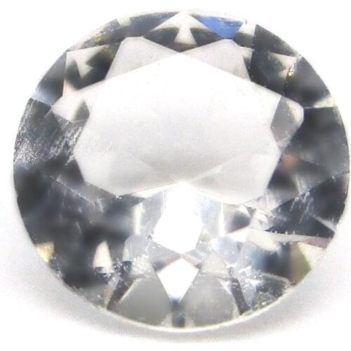 Free Shipping 3mm-12mm Round Shape Clear White Glass Stone Beads 8mm 9mm 10mm Loose Synthetic Gems For Jewellery Making