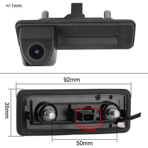 For Skoda Roomster Fabia Yeti Superb Octavia Trunk Handle Car Rear View Camera reverse Backup Parking Camera Night Vision HD