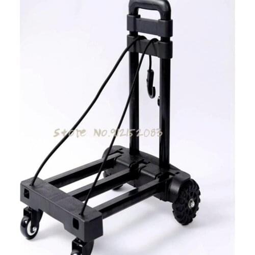 Travel Trailer Ultra Light Portable Folding Trolley Shopping Bag Shopping Bag Trolley Universal Wheel Luggage Rack Trolley Car