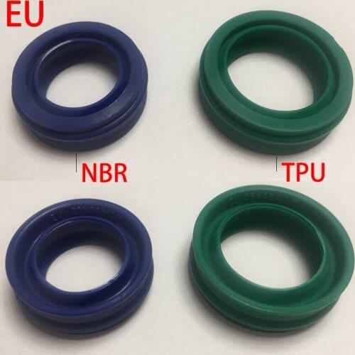 EU 40*50*11.2 40x50x11.2 U Two Lip TPU Green NBR Blue Dustproof Pneumatic Cylinder Piston Rotary Shaft Rod Ring Gasket Oil Seal