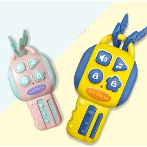 Car Key Lock Toy Remote Control Musical Flash Toys Baby Early Educational F3ME