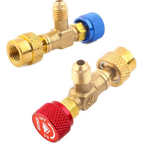Air conditioning and fluoride conversion metric screw thread to inch thread Elbow joint R410 R22 liquid pipe joint safety valve