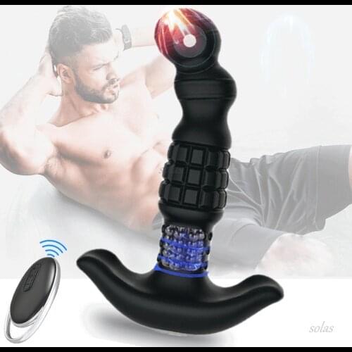 Prostate Massager Anal Plug Remote Vibrator G-Spot Orgasm Massage Couple Anal Sex Vibration Toys Masturbation Male Adult Product