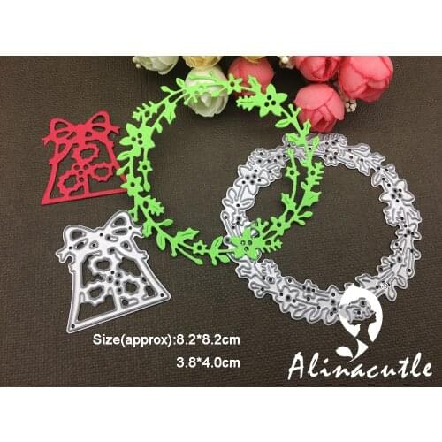 AlinaCraft METAL CUTTING DIES leaf wreath gift bag Scrapbooking paper craft card album punch stencil art cutter die cut