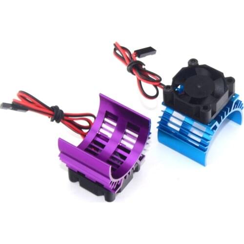 Metal Heat sink & 5V Cooling Fan for 1/10 RC Car 540 550 3650 Size Motor