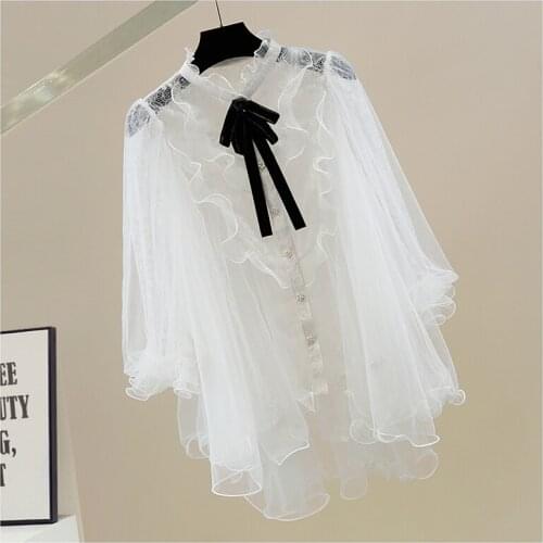 MIUXIMAO Women's Transparent Shirts
