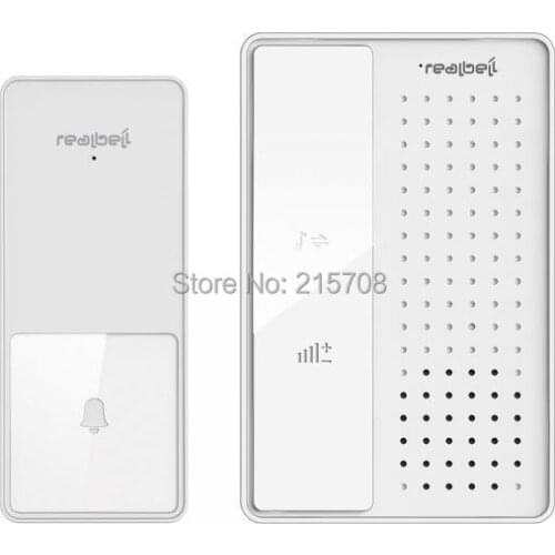 NEW,36 Ringtones Touch Control Wireless Doorchime Doorbell Door Bell,Chime,Volume Adjustable,Waterproof,White