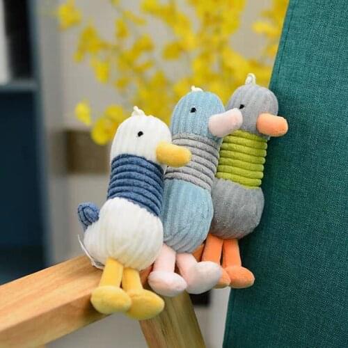 16cm Fighting Duck Plush Pendant Cute Cartoon Mini Stuffed Animal Doll Key Chain Lucky Duck Gifts for Kids Friends